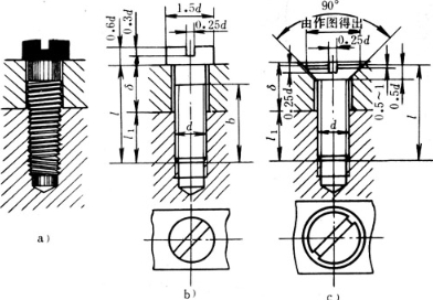 热水器螺钉结构尺寸图